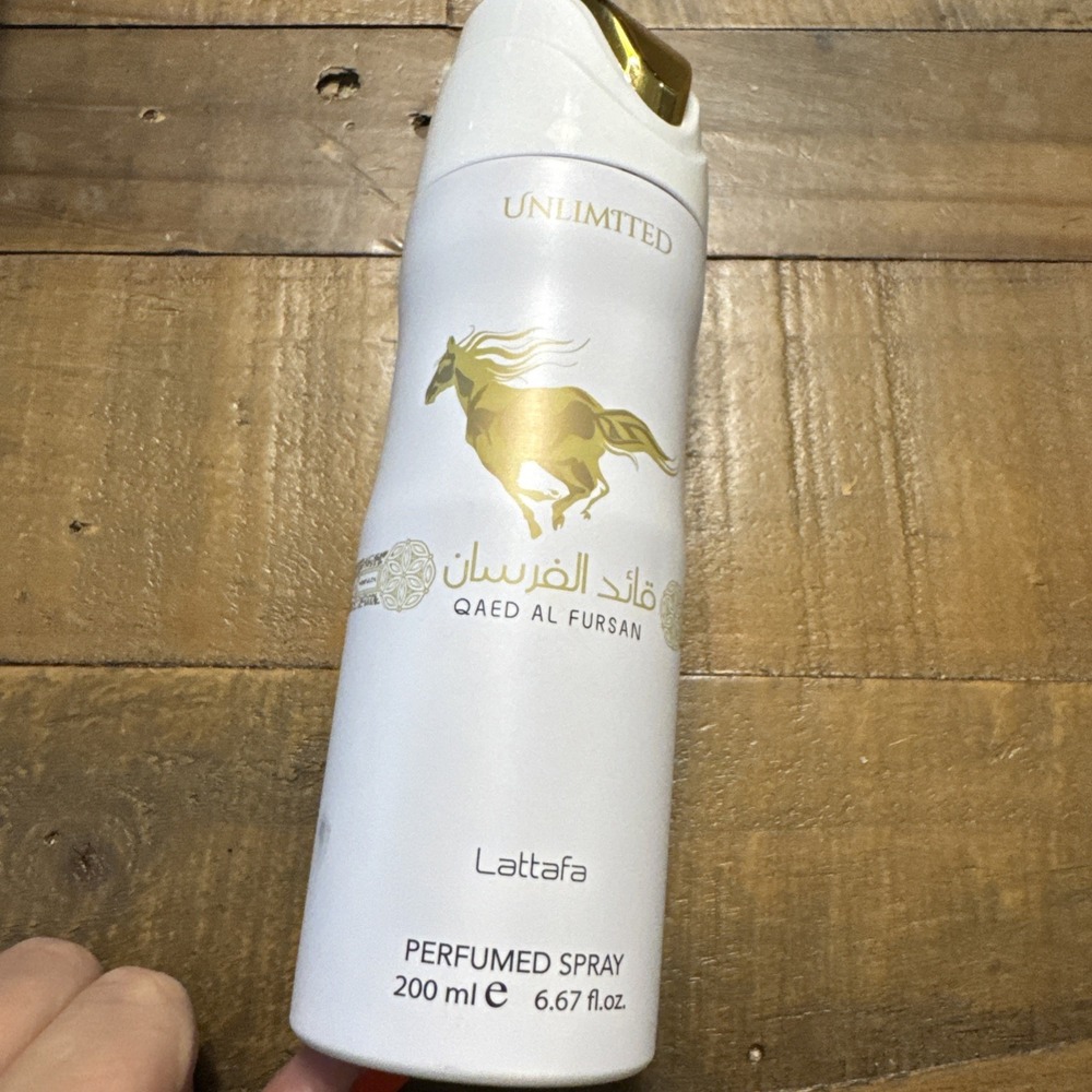 Lattafa Ladies Qaed Al Fursan Unlimited Body Spray 6.7 oz Fragrances New B1